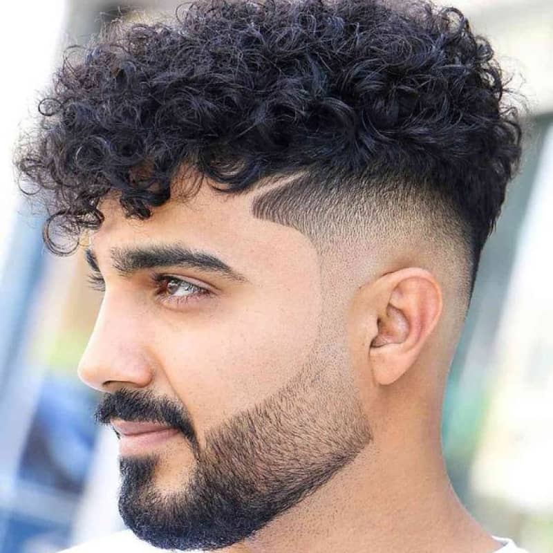 A man with a broccoli haircut