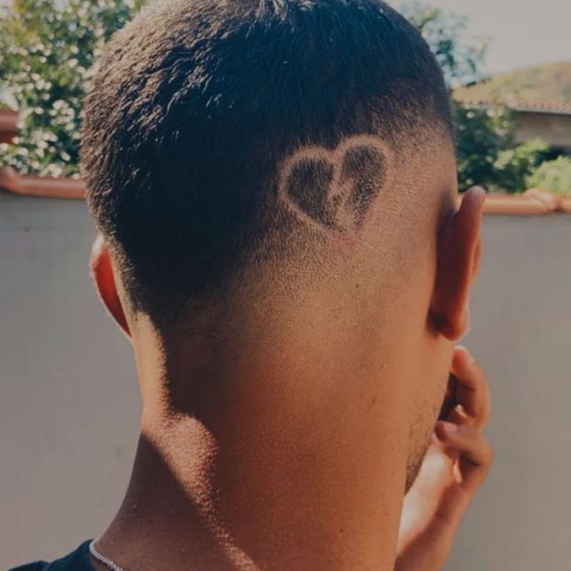 Back broken heart haircut
