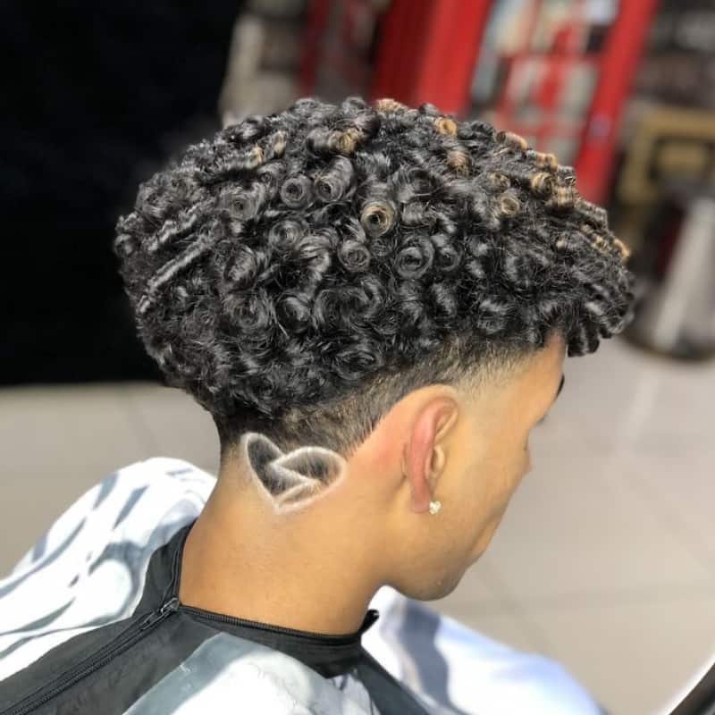 Back broken heart haircut