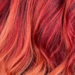 red to blonde balayage
